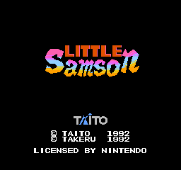 Little Samson Title Screen